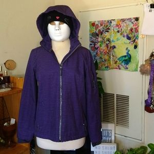 Free Country weather proof hooded purple jacket